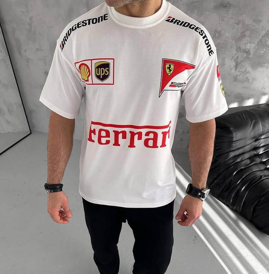 Ferrari Racing T-shirt Vintage Drip Style And Design