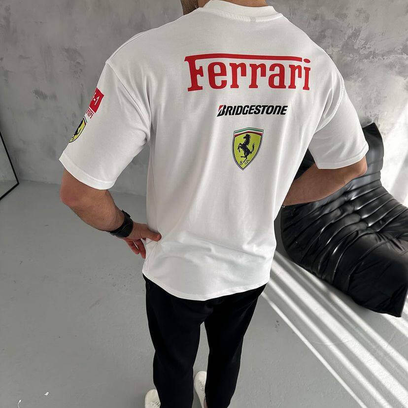 Ferrari Racing T-shirt Vintage Drip Style And Design