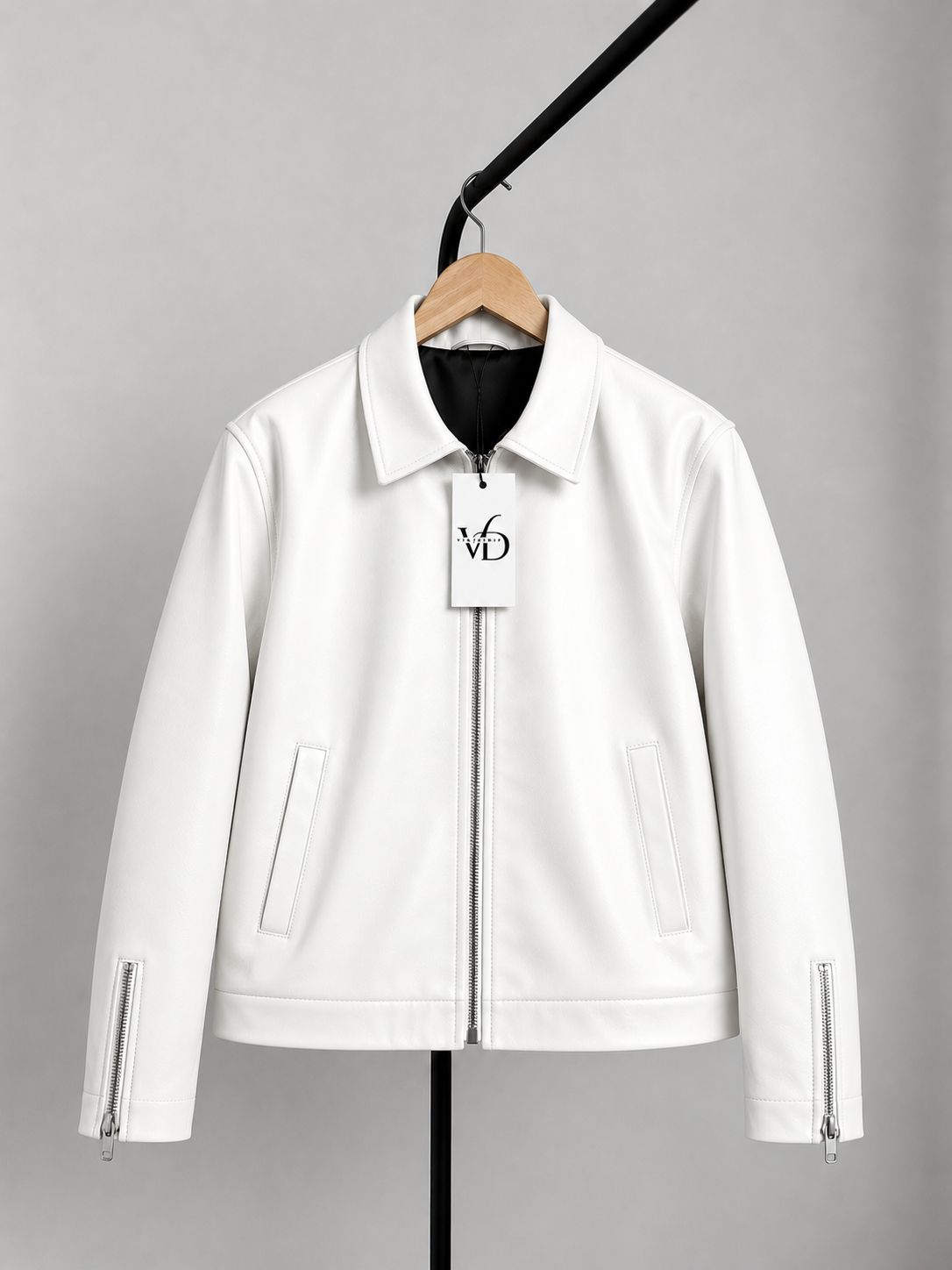 Boxy Fit Faux Leather Jacket – Trendy Unisex Streetwear India