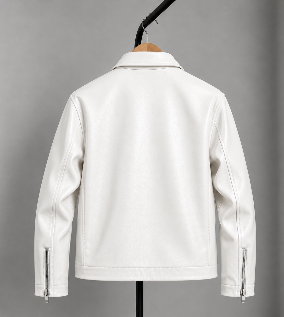 Boxy Fit Faux Leather Jacket – Trendy Unisex Streetwear India