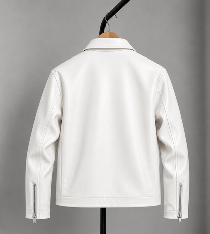Boxy Fit Faux Leather Jacket – Trendy Unisex Streetwear India