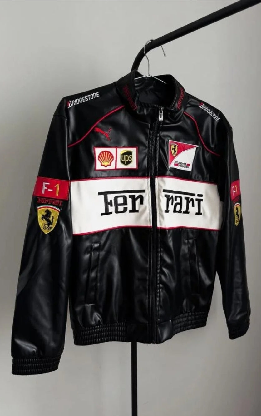 Ferrari Leather Jacket – Premium Streewear Clothing