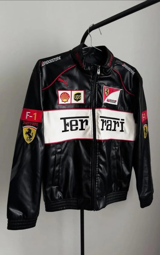 Ferrari Leather Jacket – Premium Streewear Clothing
