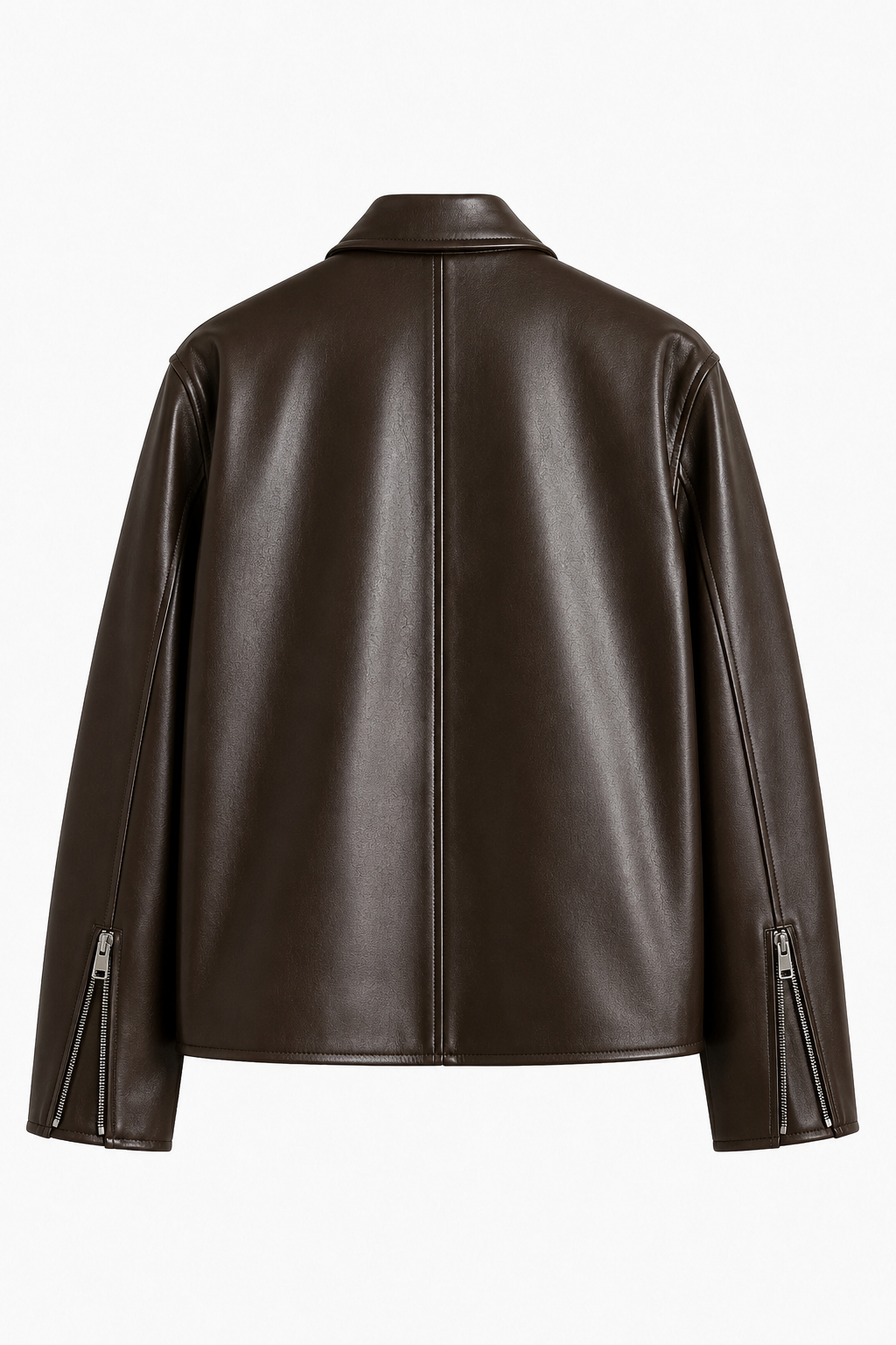 Boxy Fit Faux Leather Bomber Jacket Unisex – Vintage Drip India