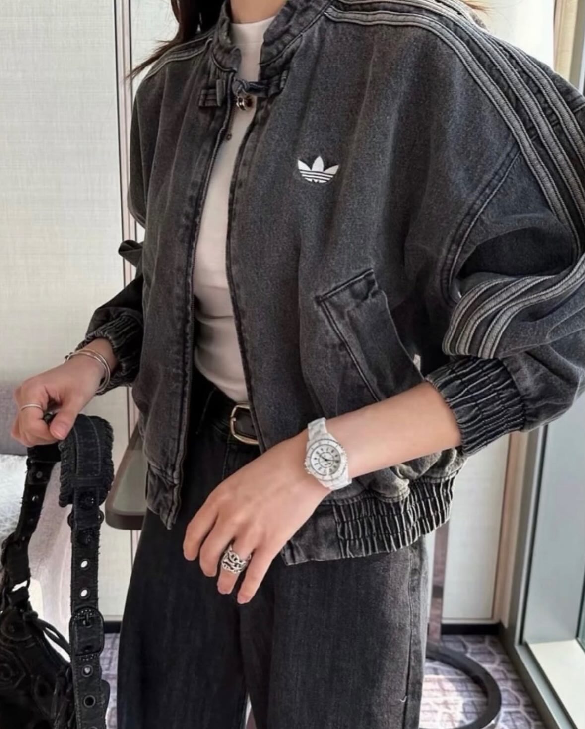 Black CNY Denim Jacket – Premium Streetwear Jacket