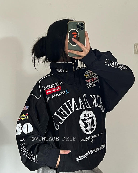 Jack Daniel’s Racing Jacket – High-Quality Embroidered Racing Apparel