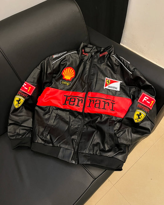 Ferrari F1 Leather Jacket – Perfect for Racing Fans