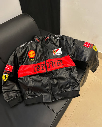 Ferrari F1 Leather Jacket – Perfect for Racing Fans