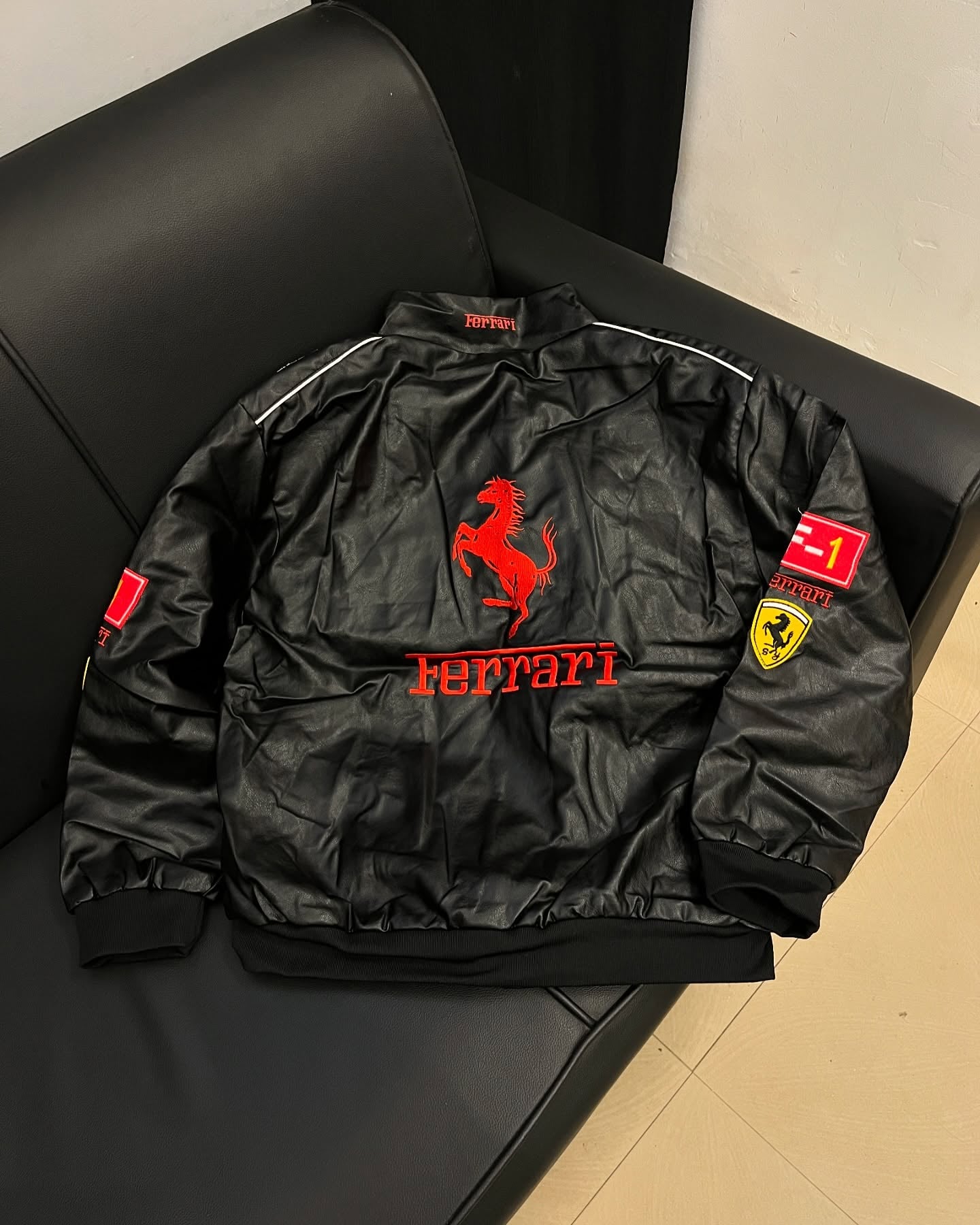 Ferrari F1 Leather Jacket – Perfect for Racing Fans